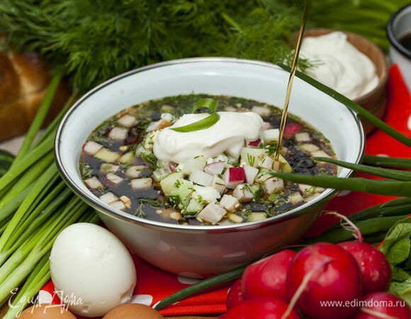 Рецепт окрошки со сметаной и уксусом