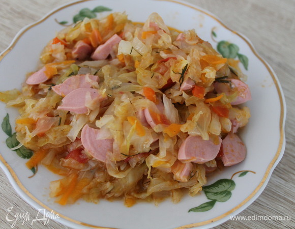Солянка с сосисками Солянка с сосисками