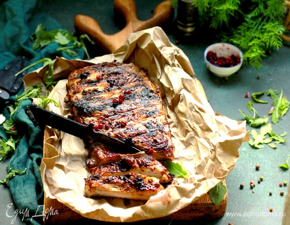 Свиные ребра в азиатском маринаде