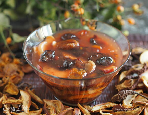 Варенье из сушеных яблок и сухофруктов