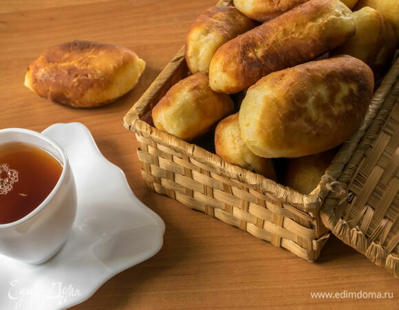 Рецепт жаренных на сковороде пирожков с повидлом