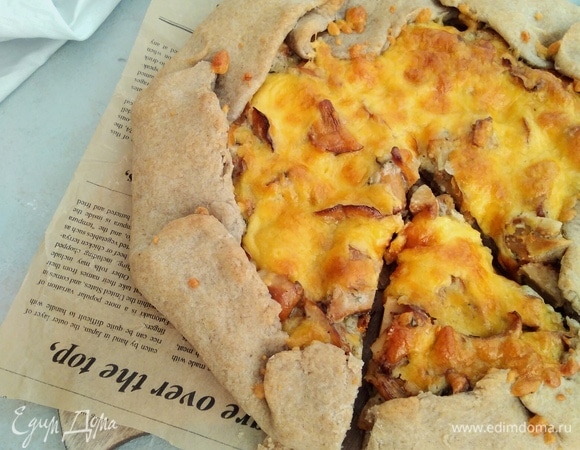 Галета с грибами и сыром Галета с грибами и сыром