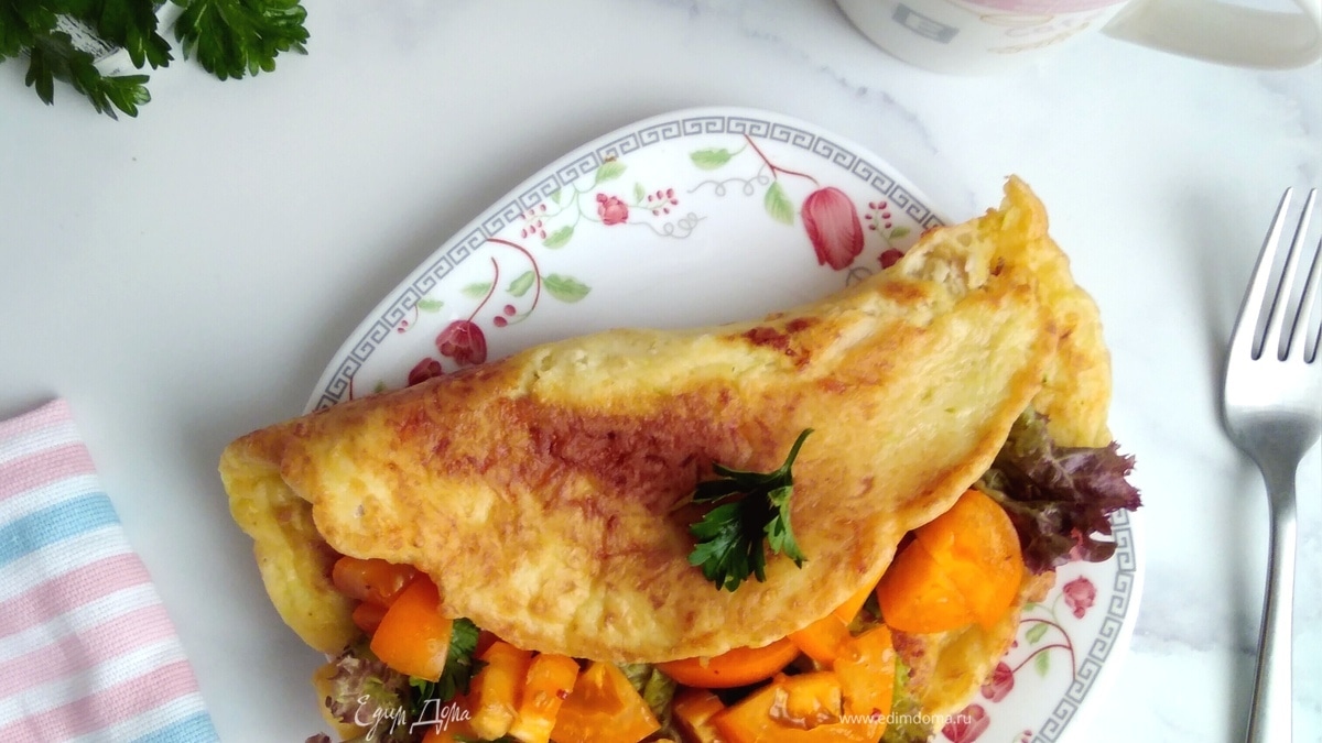 Кабачково-сырный блинчик