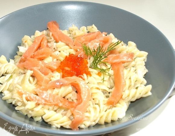 Сливочная паста с копченой семгой Сливочная паста с копченой семгой