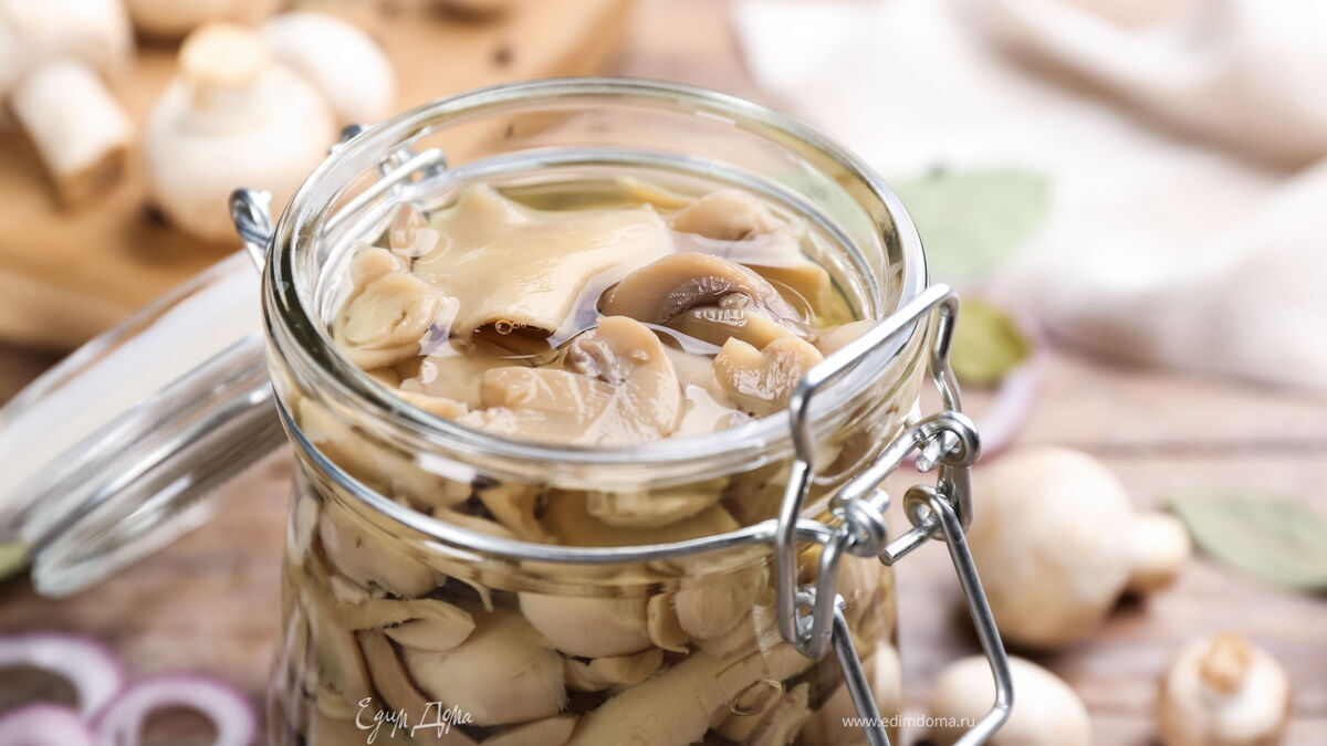 Рецепт шампиньонов на зиму