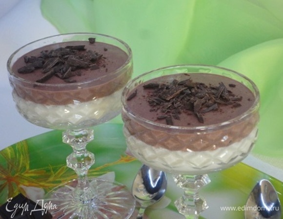 Шоколадно-ванильный десерт