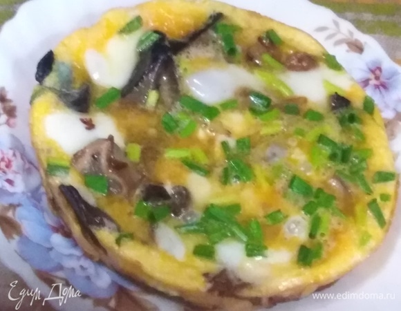 Скрэмбл с лесными грибами Скрэмбл с лесными грибами