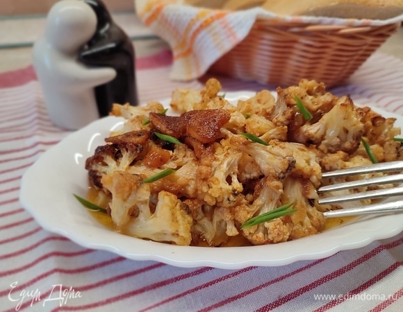 Запеченная цветная капуста с чесночным маслом