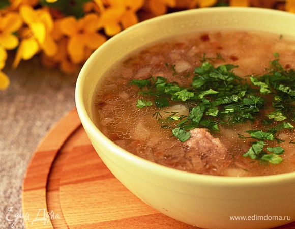 Суп с галушками