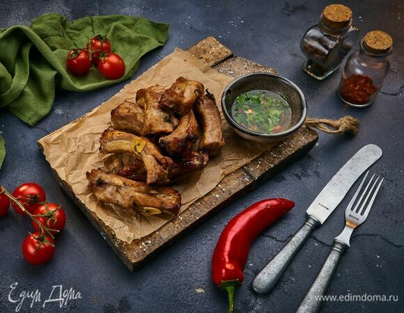Пряные свиные ребрышки 