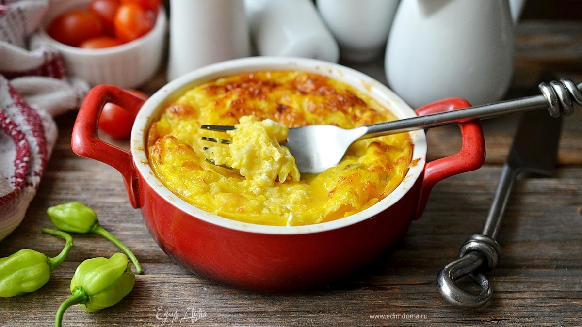 Омлет с кабачком и сыром