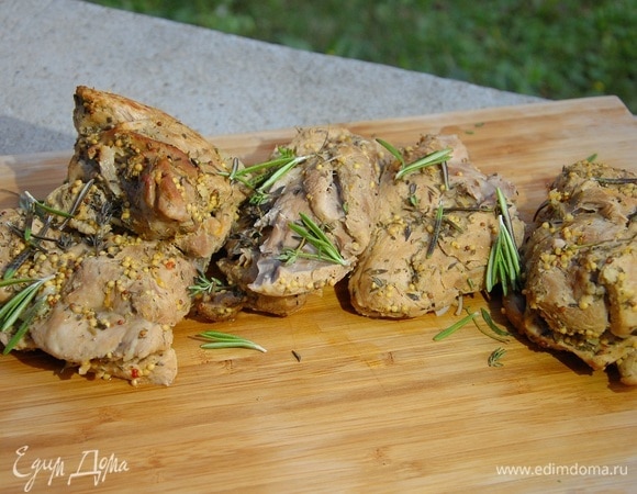 Индейка в горчично-цитрусовом маринаде