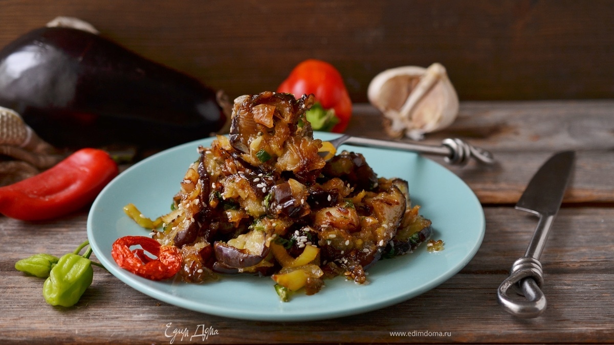 Баклажаны в кисло-сладком соусе