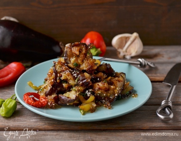 Баклажаны в кисло-сладком соусе