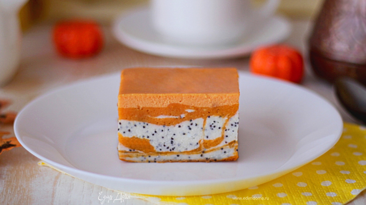 Творожно-тыквенная запеканка «Мраморная»