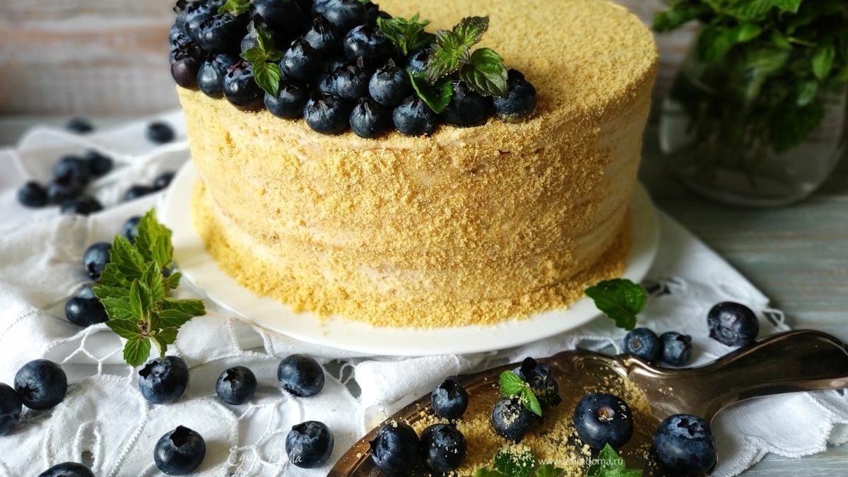 Медовый торт с карамельными нотками