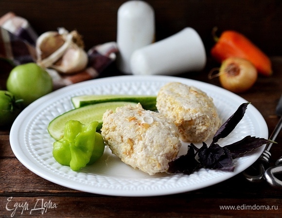Куриные котлеты с творогом Куриные котлеты с творогом