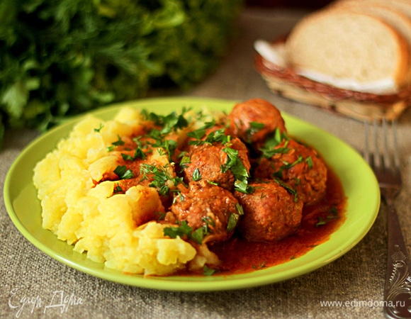 Тефтели в томатном соусе Тефтели в томатном соусе