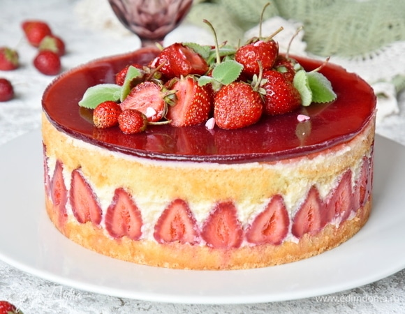 Клубничный торт «Фрезье» Клубничный торт «Фрезье»