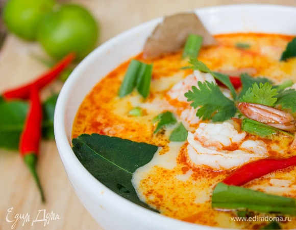 Суп «Том Ям» с креветками Суп «Том Ям» с креветками