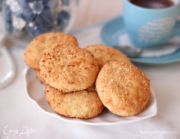 Кокосовые творожники в духовке