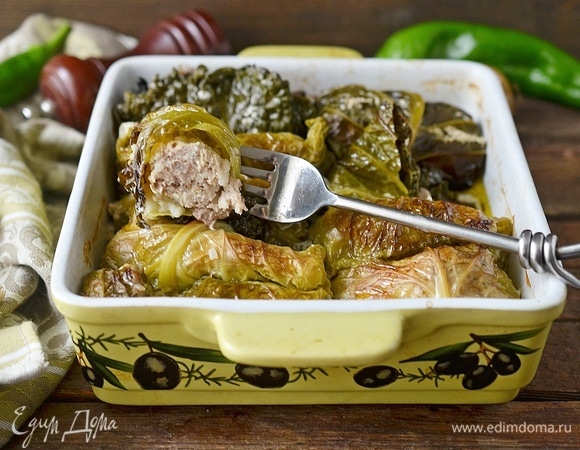 Куриные голубцы с савойской капустой Куриные голубцы с савойской капустой