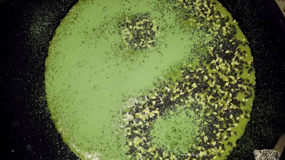 Лимонный чизкейк с чаем матча