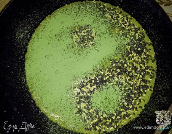 Лимонный чизкейк с чаем матча Лимонный чизкейк с чаем матча