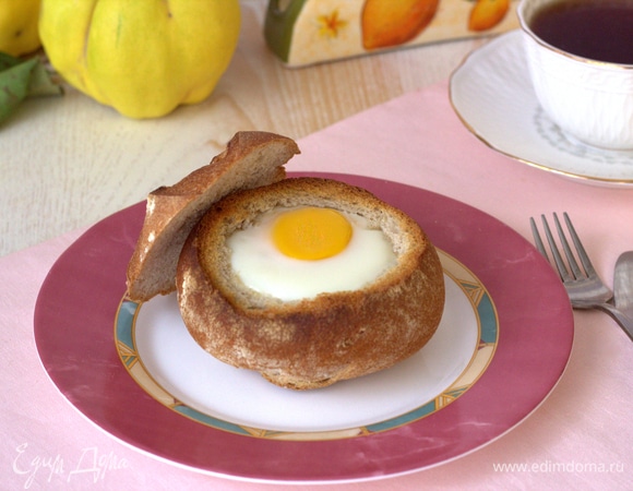 Яйцо с овощами в булочке Яйцо с овощами в булочке