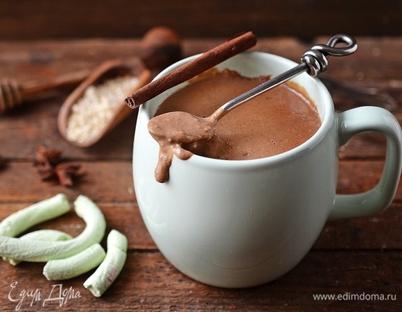 Овсяное какао с медом и корицей Овсяное какао с медом и корицей