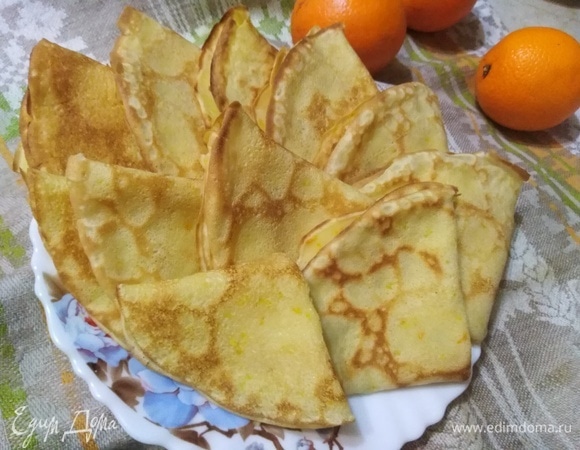 Блинчики с апельсином Блинчики с апельсином