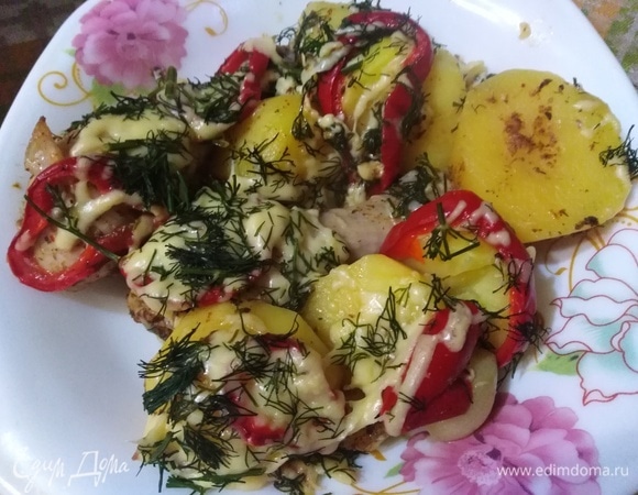 Картошка с курицей