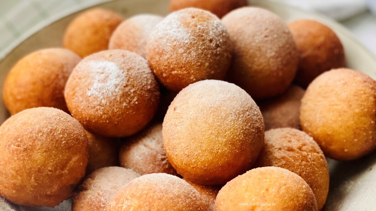 Творожные пончики