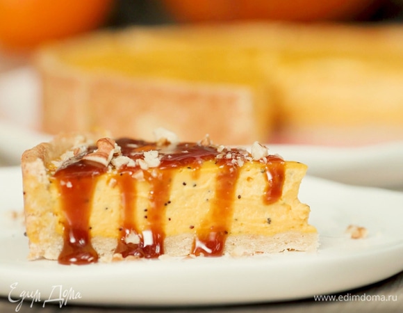 Тыквенный чизкейк с домашней карамелью Тыквенный чизкейк с домашней карамелью