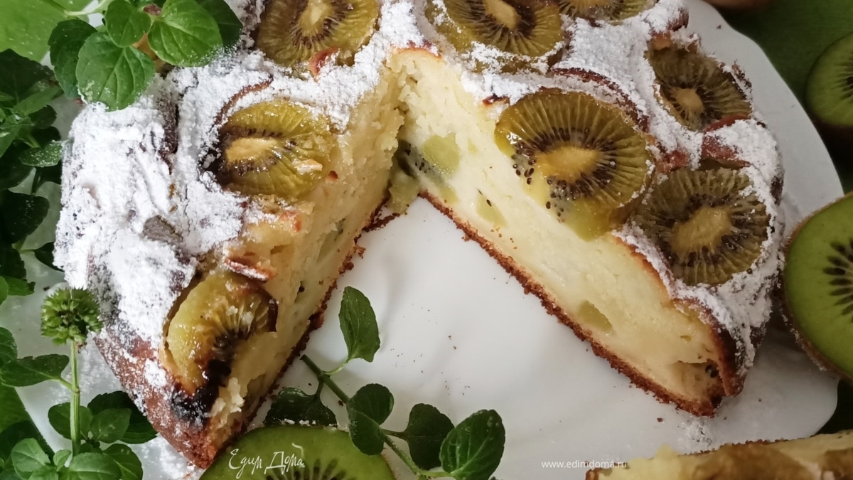Пирог с киви