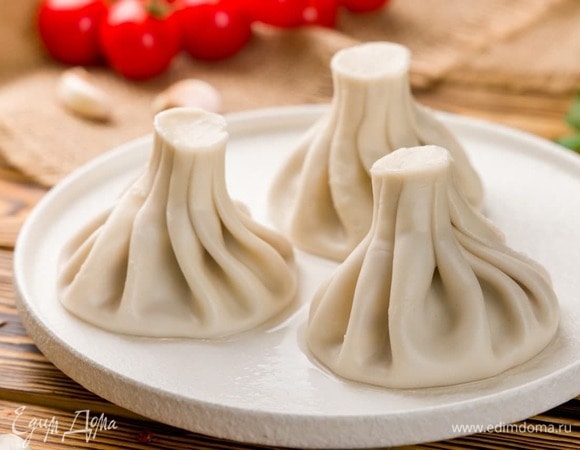 Хинкали с говядиной и бараниной Хинкали с говядиной и бараниной