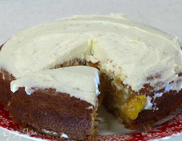 Пирог с манго и сливочным кремом Пирог с манго и сливочным кремом