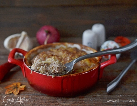 Запеканка из кабачка с фаршем и сыром