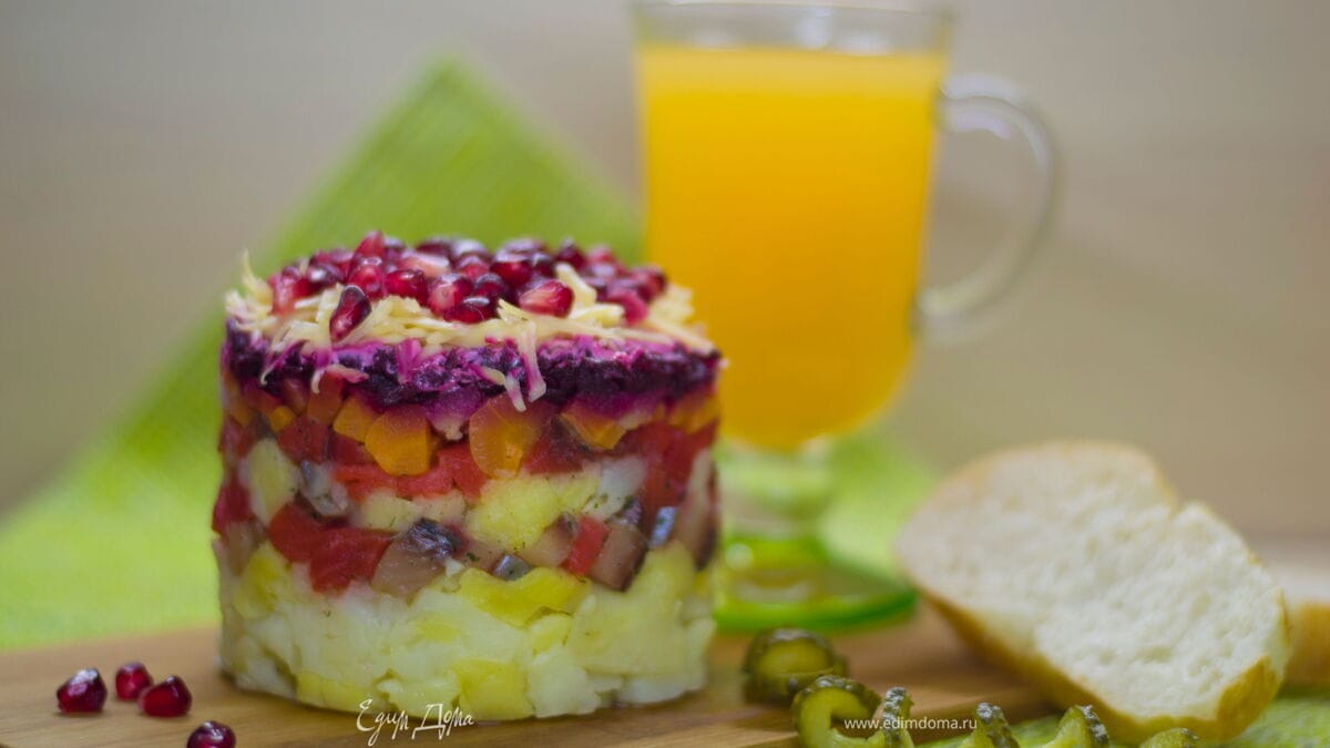 Селедка под шубой с гранатом