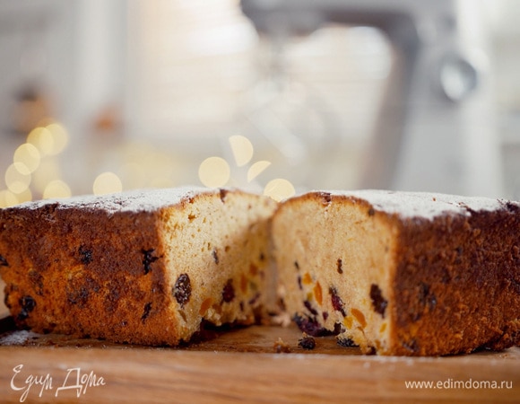 Рождественский кекс с сухофруктами
