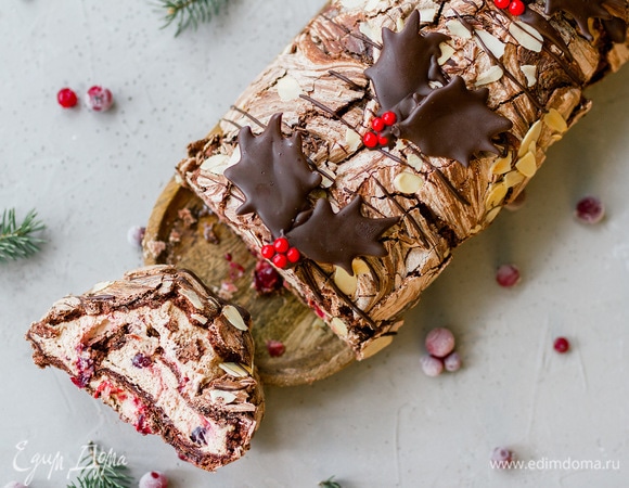 Шоколадно-меренговое «Полено»