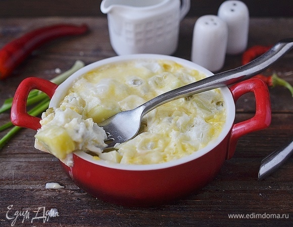 Омлет с горошком и кабачком Омлет с горошком и кабачком