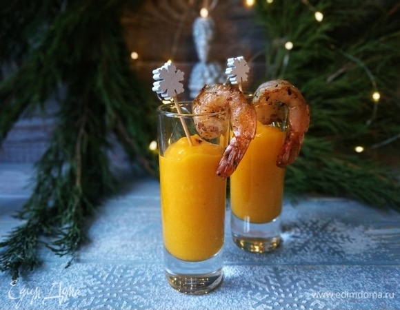 Закуска с креветками и манго Закуска с креветками и манго