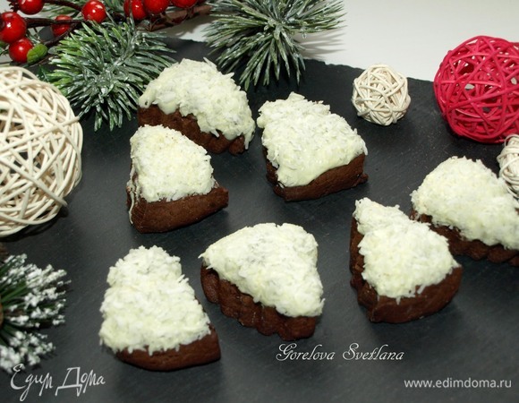 Шоколадное печенье с апельсиновой цедрой и корицей Шоколадное печенье с апельсиновой цедрой и корицей