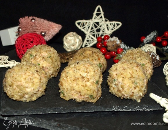 Рыбный салат в шариках Рыбный салат в шариках