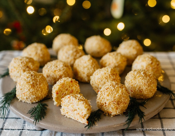 Сырные шарики с крабовыми палочками