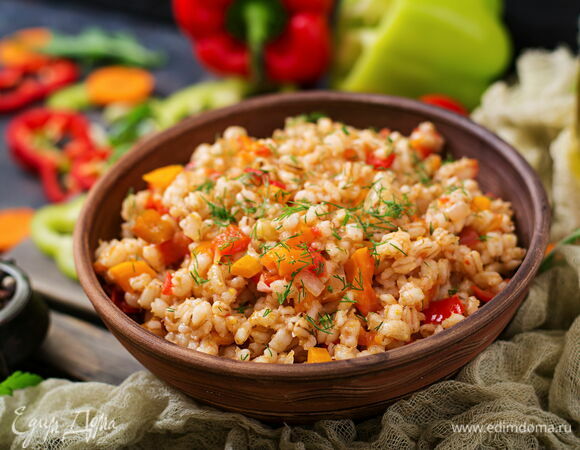 Перловая каша с овощами Перловая каша с овощами