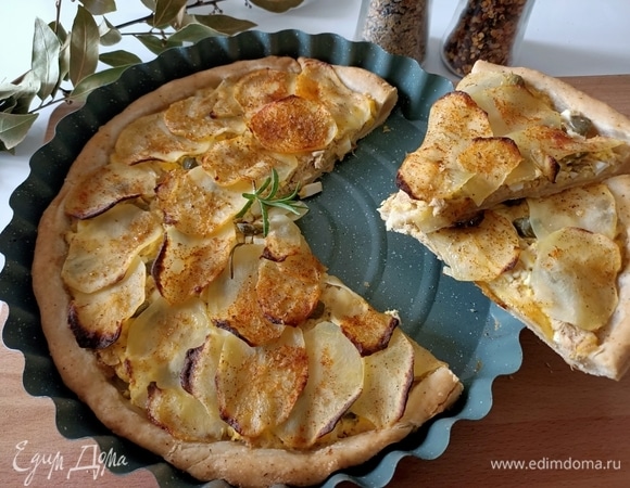 Киш с картофелем и тунцом Киш с картофелем и тунцом