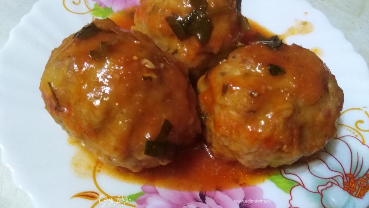 Котлеты из свинины с капустой и шампиньонами