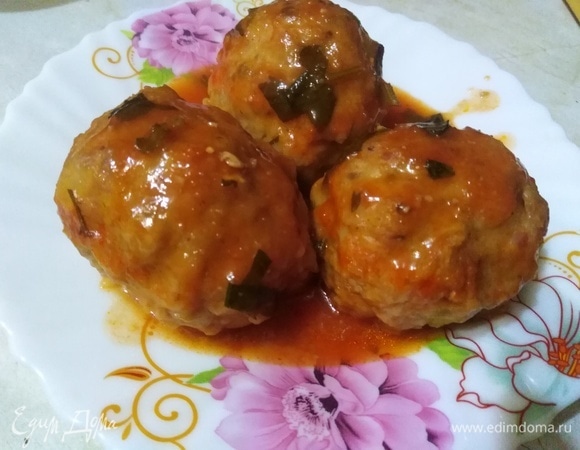 Котлеты из свинины с капустой и шампиньонами